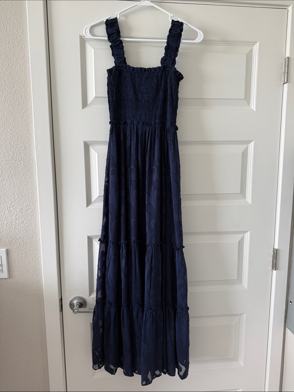 Lilly Pulitzer Hadly Smocked Maxi Dress - Navy